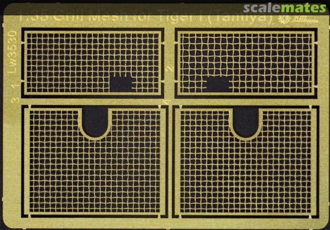 Boxart Tiger I Grill Mesh LW35007 Alliance Model Works Boxart Tiger I Grill Mesh LW35007 Alliance Model Works