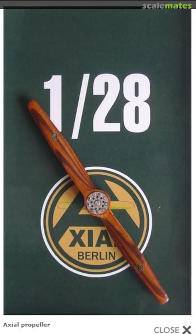 Boxart Axial Type I. Propeller P2801 LF Models Boxart Axial Type I. Propeller P2801 LF Models