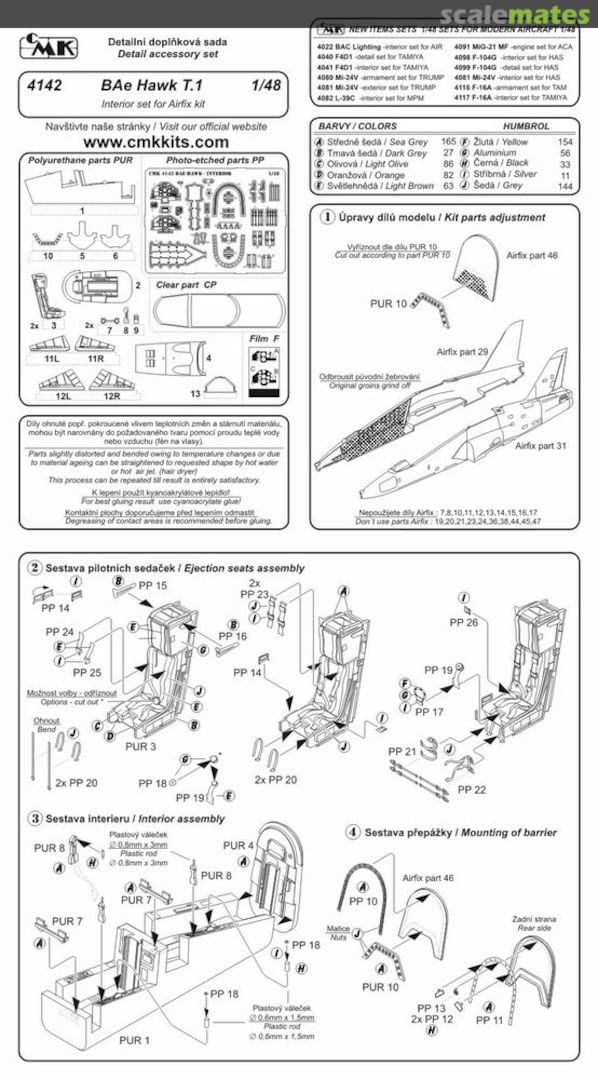 Boxart BAe Hawk T.1 - Interior set 4142 CMK Boxart BAe Hawk T.1 - Interior set 4142 CMK