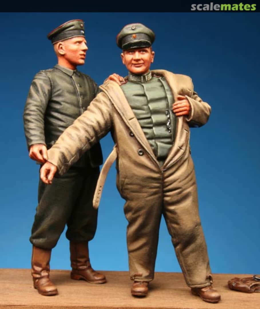 Boxart WWI German Pilot & Mechanic MC32008 Model Cellar Boxart WWI German Pilot & Mechanic MC32008 Model Cellar
