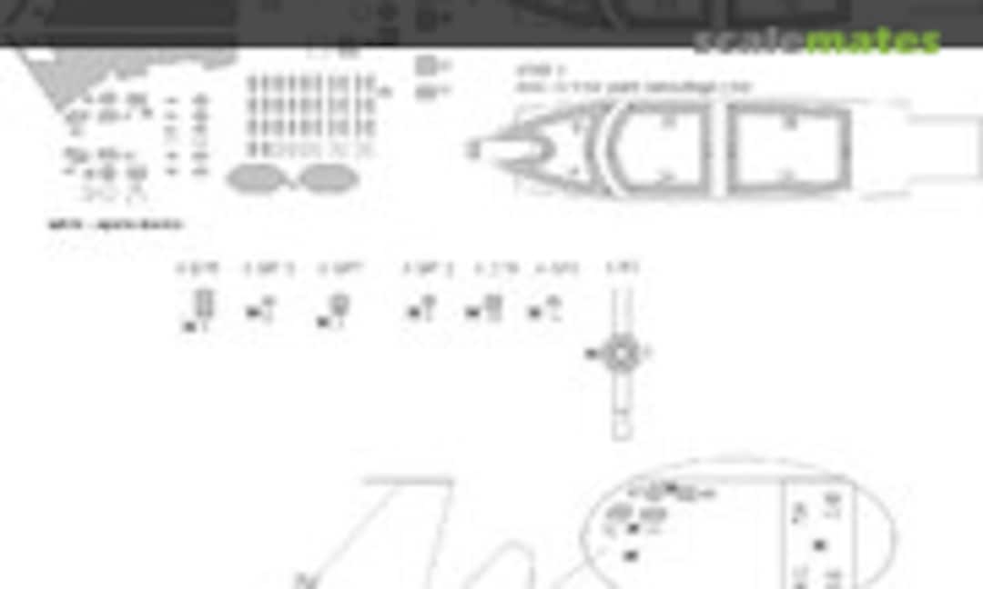 1:48 Su-27UB Flanker C EXPERT kabuki masks (New Ware NWAM0453) NWAM0453