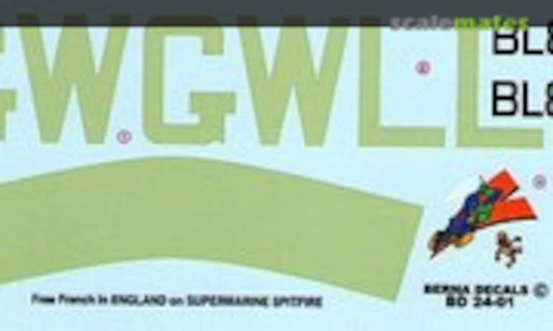 1:24 Supermarine Spitfire (Berna Decals BD 24-01) BD 24-01