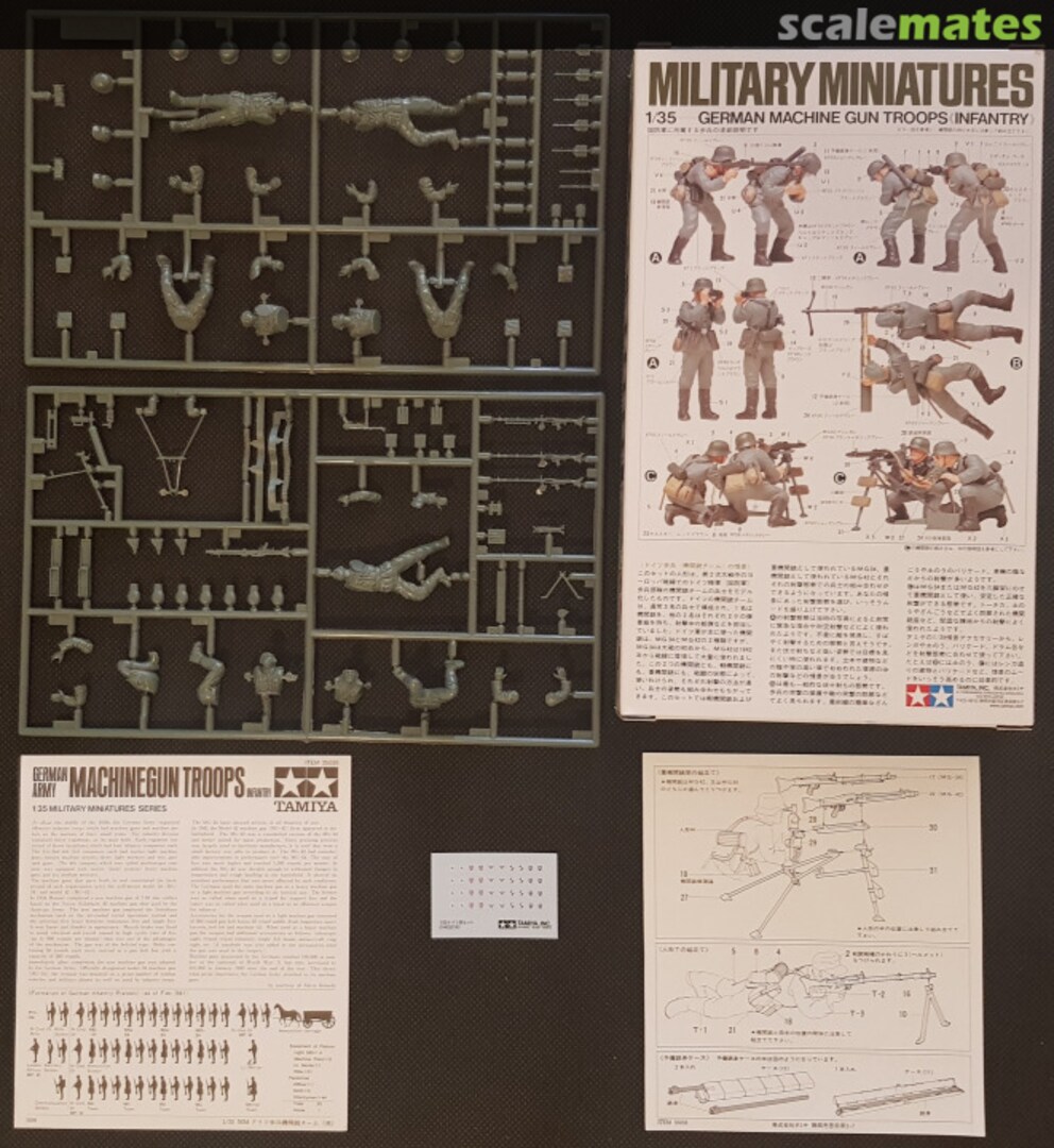 Contents Machine Gun Troops 35038 Tamiya Contents Machine Gun Troops 35038 Tamiya
