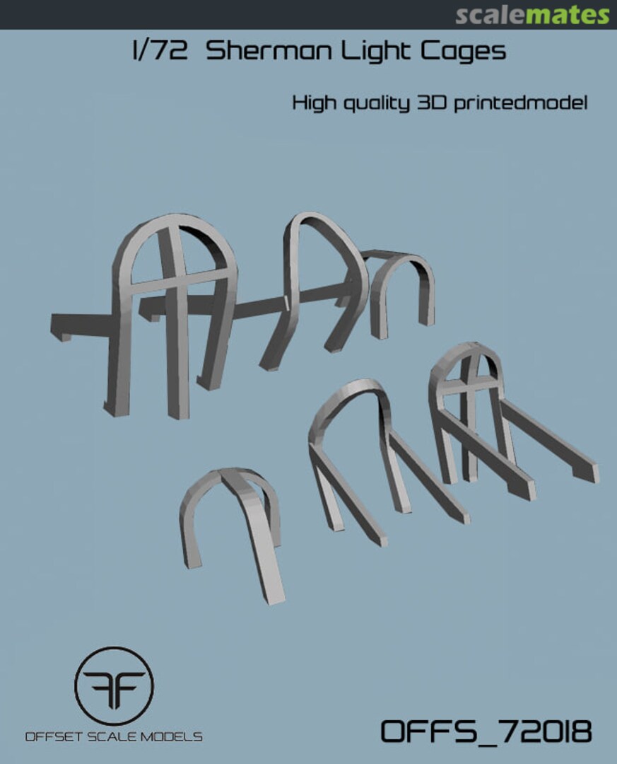 Boxart Sherman Light Cages OFFS_72018 Offset Scale Models Boxart Sherman Light Cages OFFS_72018 Offset Scale Models