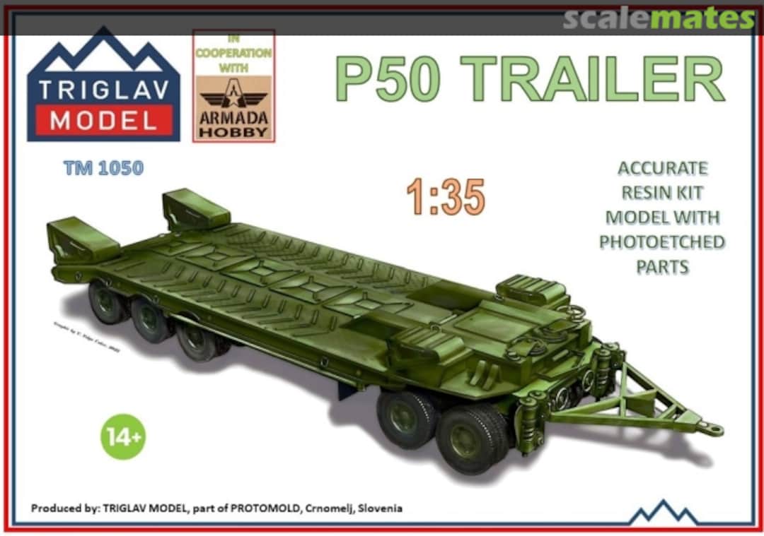 Boxart P50 Trailer TM 1050 Triglav model Boxart P50 Trailer TM 1050 Triglav model