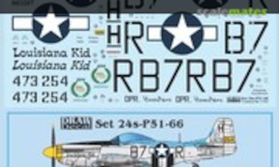 1:24 “Louisiana Kid” P-51D (Draw Decal 24-P51-66) 24-P51-66