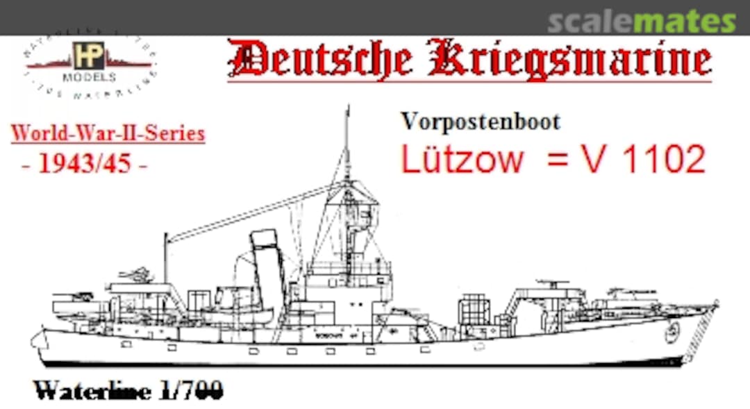 Boxart Vorpostenboot Lutzow = V 1102 HP-Models Boxart Vorpostenboot Lutzow = V 1102 HP-Models