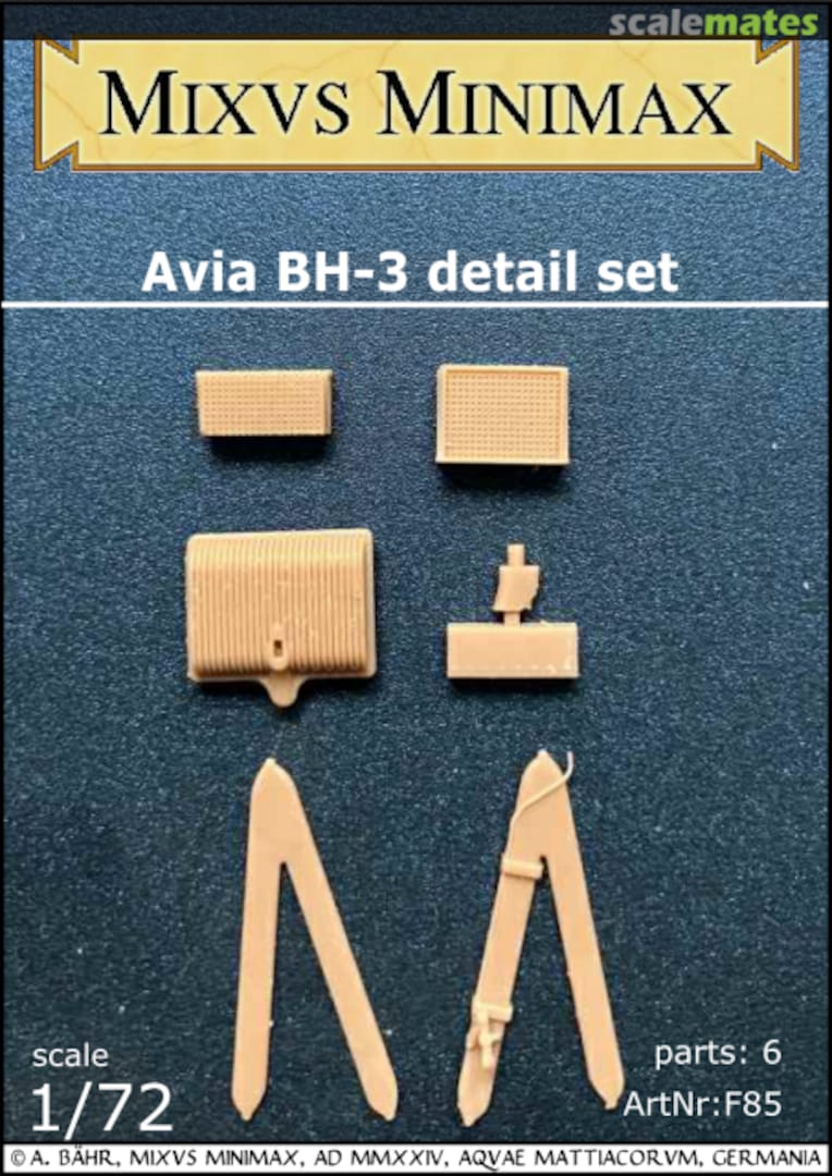 Boxart Avia BH-3 detail set F90 Mixvs Minimax