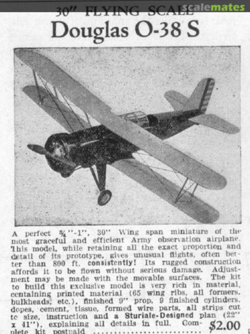 Boxart Douglas O-38S Crescent Model Aircraft Co. Boxart Douglas O-38S Crescent Model Aircraft Co.