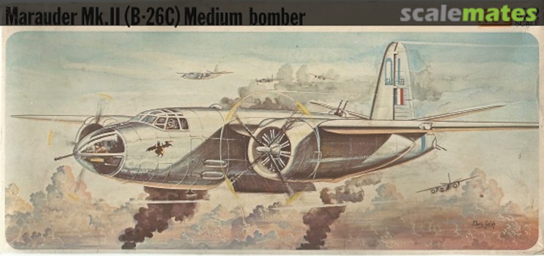 Boxart Marauder Mk.II (B-26C) Medium Bomber F338 FROG Boxart Marauder Mk.II (B-26C) Medium Bomber F338 FROG