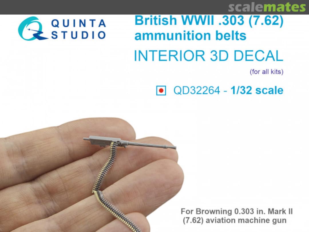 Boxart British WWII 0.303 (7.62) Ammunition Belts interior 3D decals QD32264 Quinta Studio Boxart British WWII 0.303 (7.62) Ammunition Belts interior 3D decals QD32264 Quinta Studio
