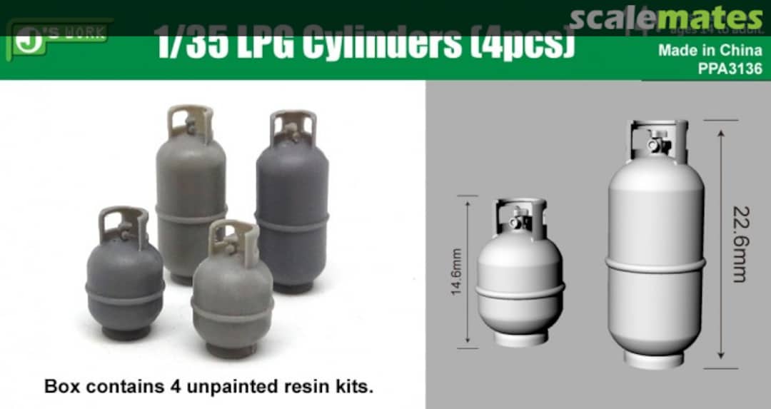 Boxart LPG CYLINDERS (4pcs) PPA3136 J's Work Boxart LPG CYLINDERS (4pcs) PPA3136 J's Work