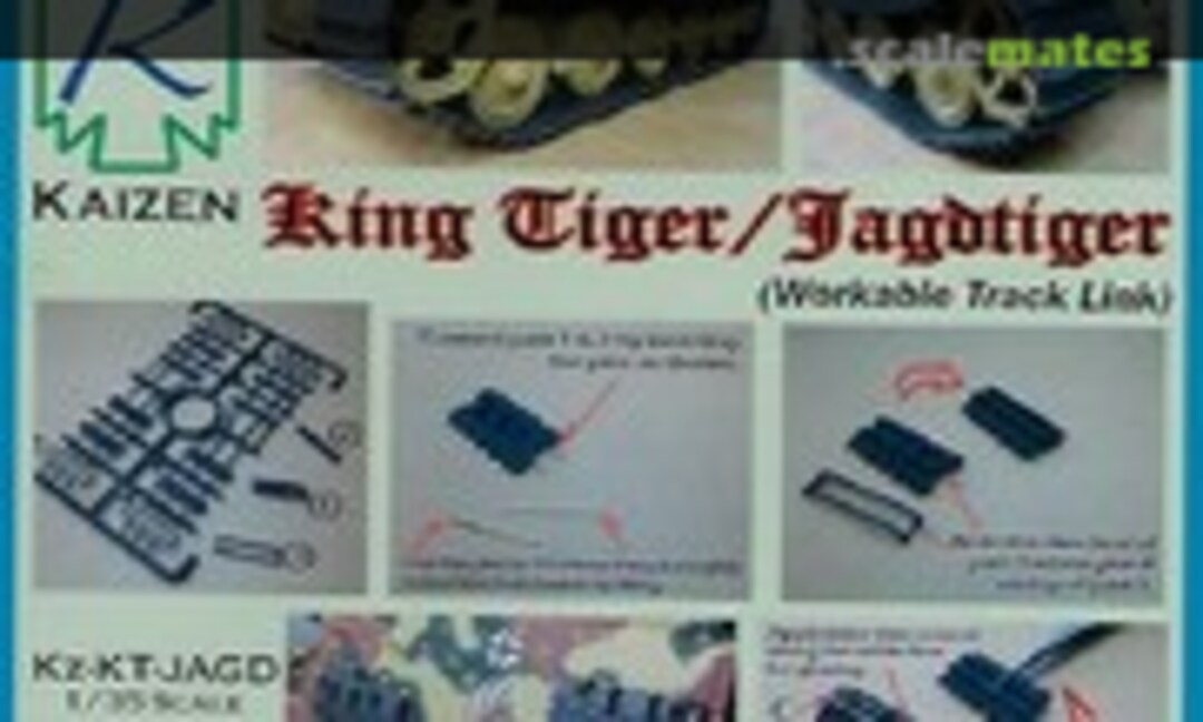 1:35 Kingtiger/Jagdtiger (Workable Track Link) (for Tamiya) (Kaizen 30010) 30010