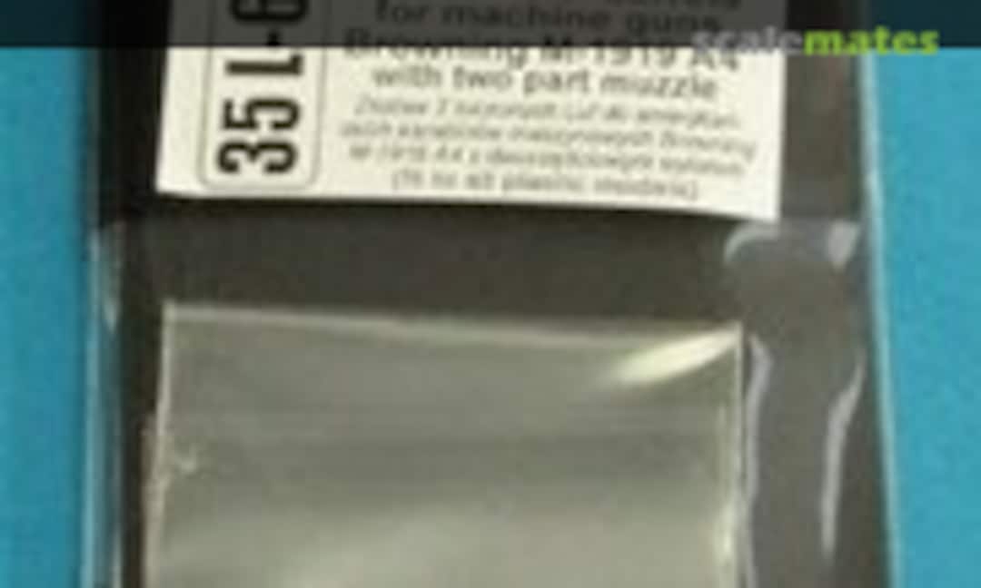 1:35 Set of 2 Turned U.S barrels for Browning M-1919 A4 with two part muzzle (Aber 35L62)