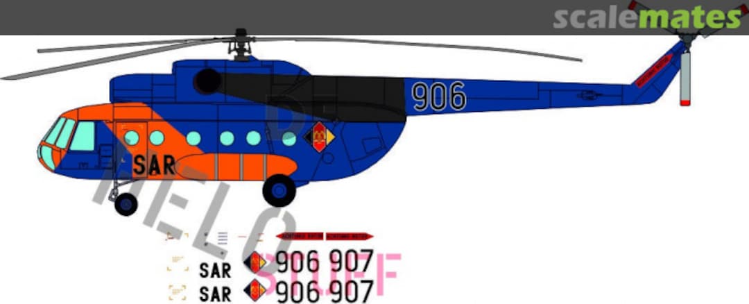 Boxart Mil Mi-8 "SAR MHG-18" DF31572 DF HeloStuff Boxart Mil Mi-8 "SAR MHG-18" DF31572 DF HeloStuff