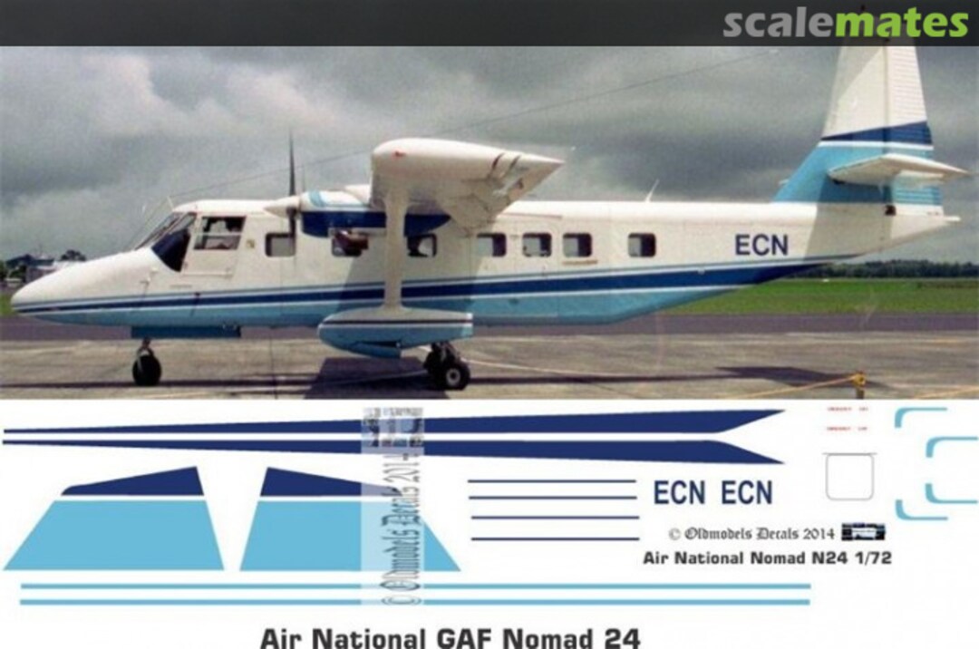 Boxart N24 Nomad - Air National OMD0567 Oldmodels Decals Boxart N24 Nomad - Air National OMD0567 Oldmodels Decals