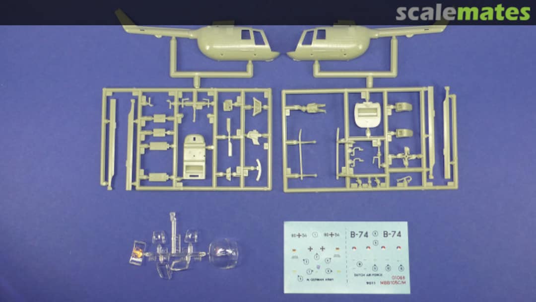 Contents MBB Bo 105C 01068 Airfix Contents MBB Bo 105C 01068 Airfix