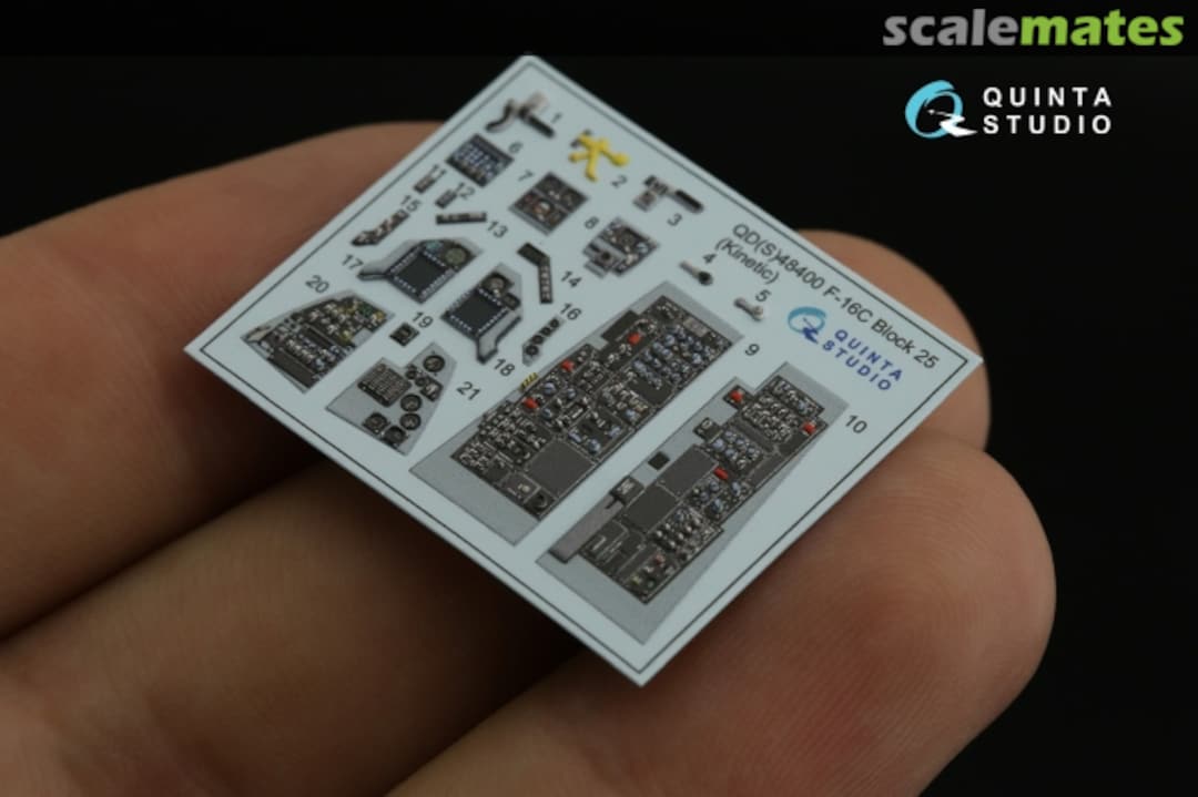 Contents F-16C Block 25 Fighting Falcon interior 3D decal (small version) QDS-48400 Quinta Studio Contents F-16C Block 25 Fighting Falcon interior 3D decal (small version) QDS-48400 Quinta Studio