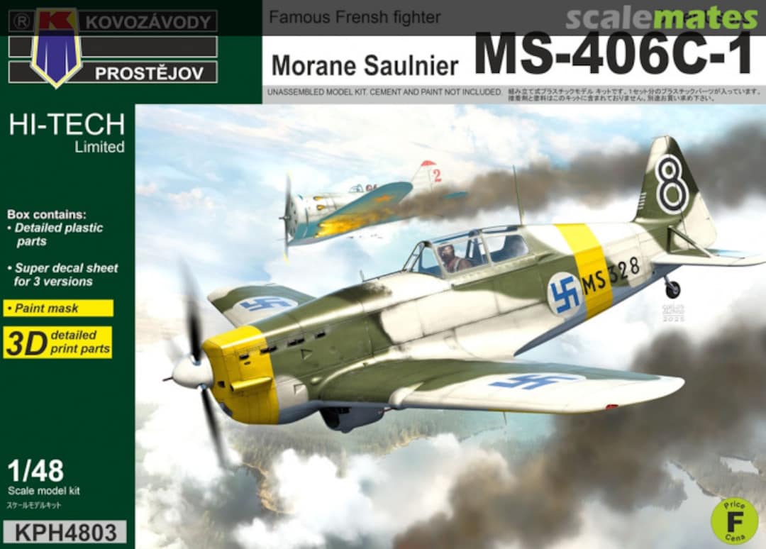 Boxart Morane Saulnier MS-406C-1 KPH4803 Kovozávody Prostějov