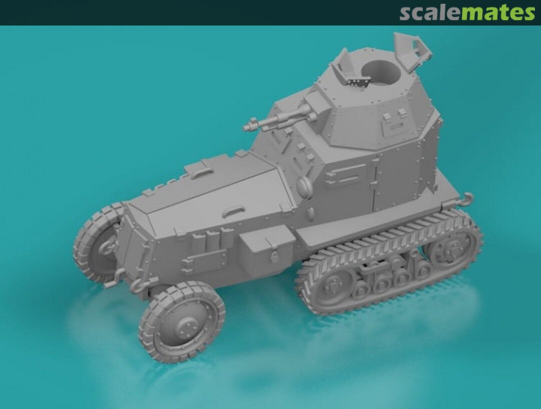 Boxart Half-track Wz.28 - Armored car model 28 - open hatch 87011116 EMP3d