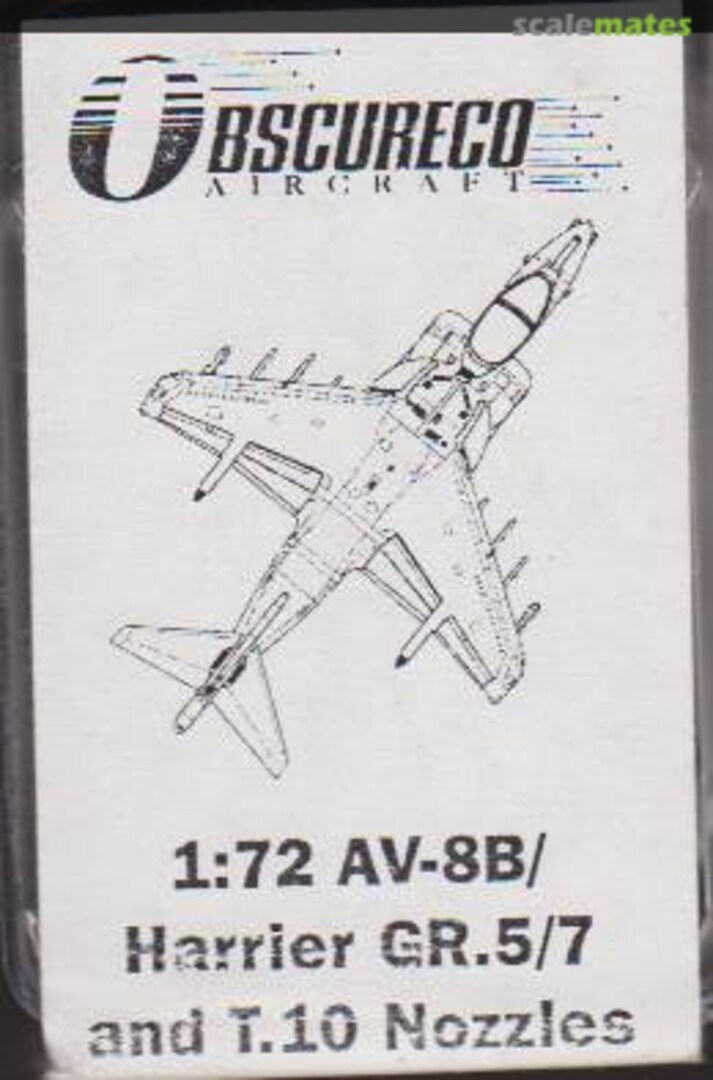 Boxart AV-8B/Harrier GR.5/7 and T.10 Nozzles OBS72007 Obscureco Aircraft Boxart AV-8B/Harrier GR.5/7 and T.10 Nozzles OBS72007 Obscureco Aircraft