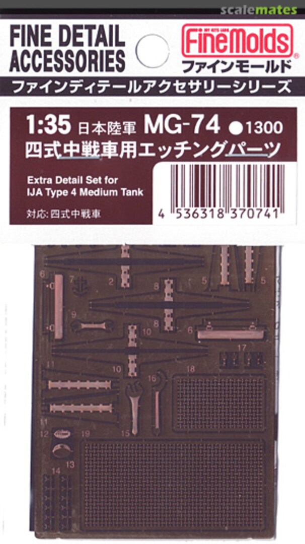 Boxart Type 4 Chi-To Etching Parts MG74 Fine Molds