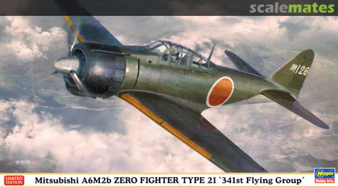 Boxart Mitsubishi A6M2b Zero Fighter Type 21 `341st Flying Group´ 07436 Hasegawa Boxart Mitsubishi A6M2b Zero Fighter Type 21 `341st Flying Group´ 07436 Hasegawa