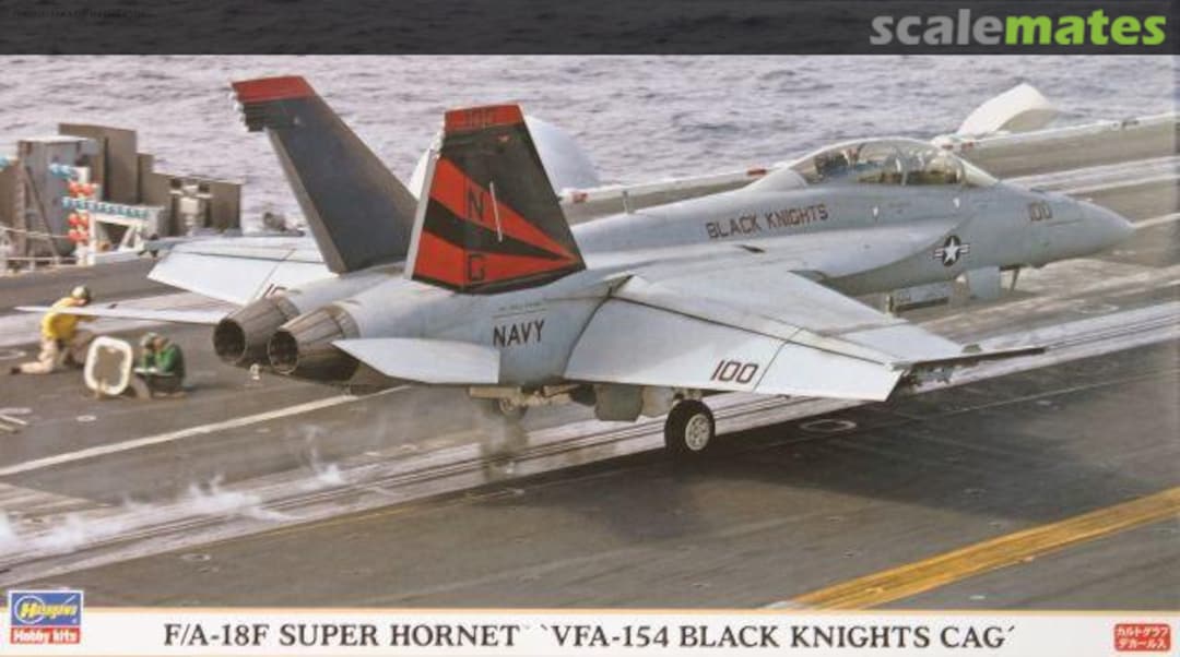 Boxart F/A-18F Super Hornet `VFA-154 Black Knights CAG´ 00857 Hasegawa Boxart F/A-18F Super Hornet `VFA-154 Black Knights CAG´ 00857 Hasegawa