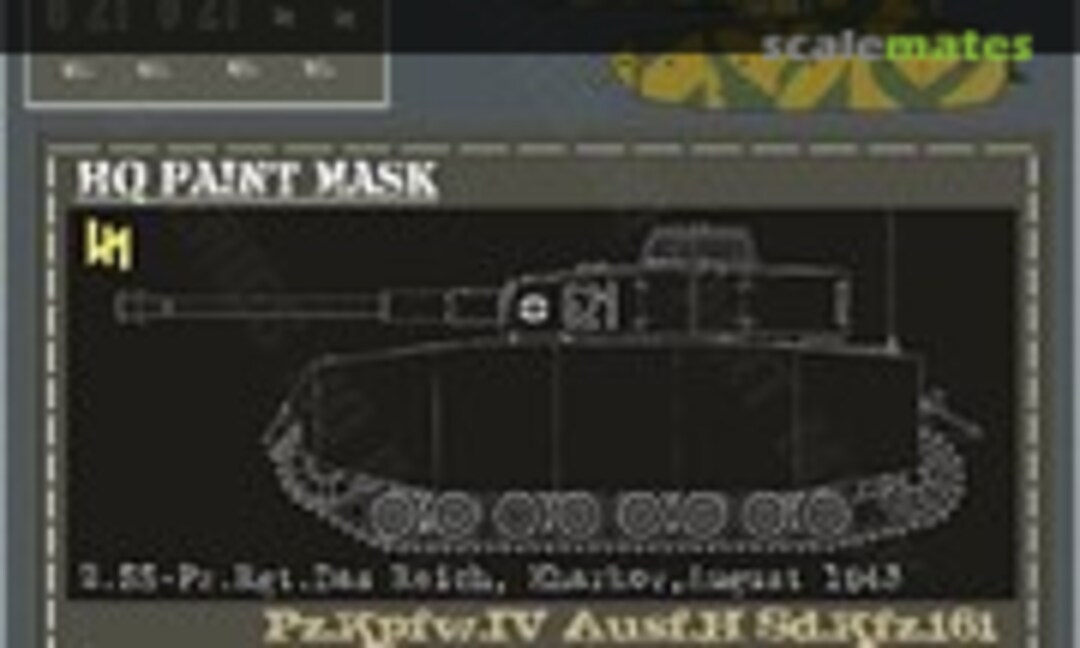1:16 Pz.Kpfw.IV Ausf.H 2.SS-Pz.Rgt. 'Das Reich' Kharkov Aug.1943 Paint Mask (HQ-Masks PIV 022) PIV 022