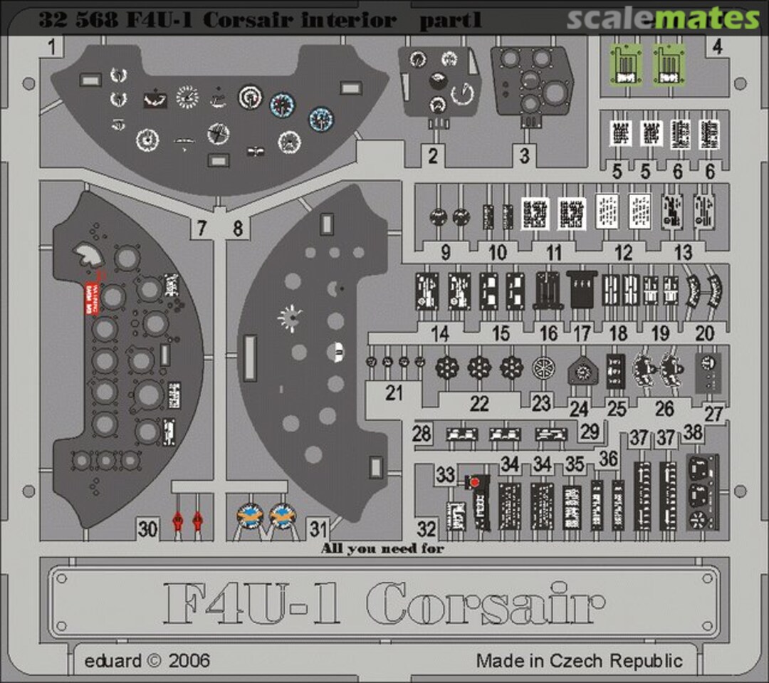 Boxart F4U-1 interior, part 1 32568 Eduard Boxart F4U-1 interior, part 1 32568 Eduard