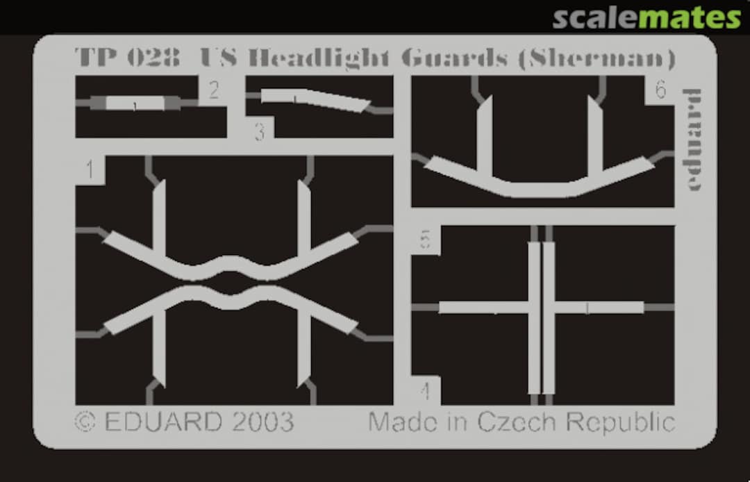 Boxart US Headlight Guards (Sherman) TP028 Eduard