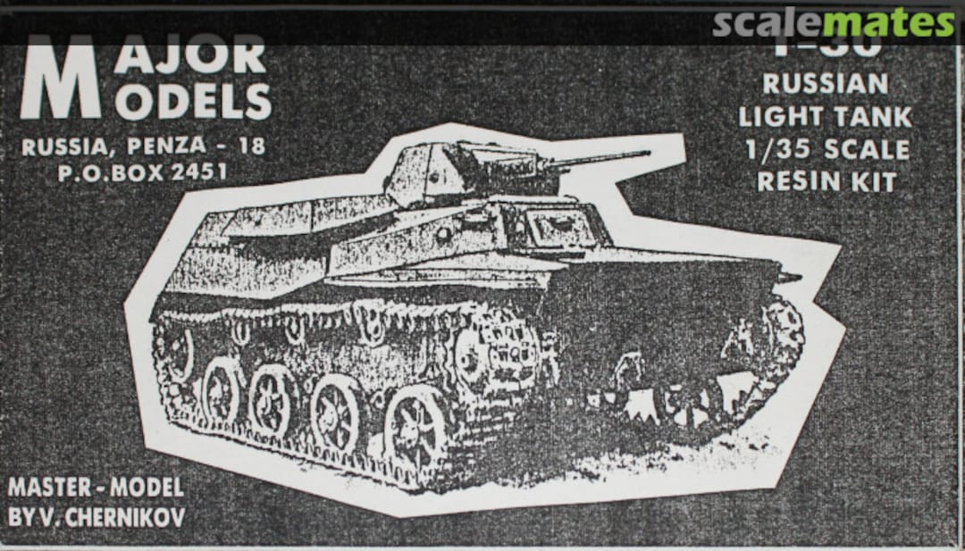 Boxart T-30 Russian Light Tank unknown Major Models Boxart T-30 Russian Light Tank unknown Major Models