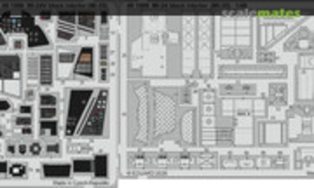 1:48 Mi-24V interior black (Mi-35) ZVEZDA (Eduard 491098)