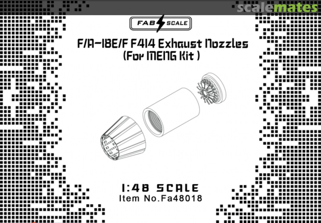 Boxart F414 Exhaust Nozzles Early Type (full version) Fa48018 Fab Scale Boxart F414 Exhaust Nozzles Early Type (full version) Fa48018 Fab Scale