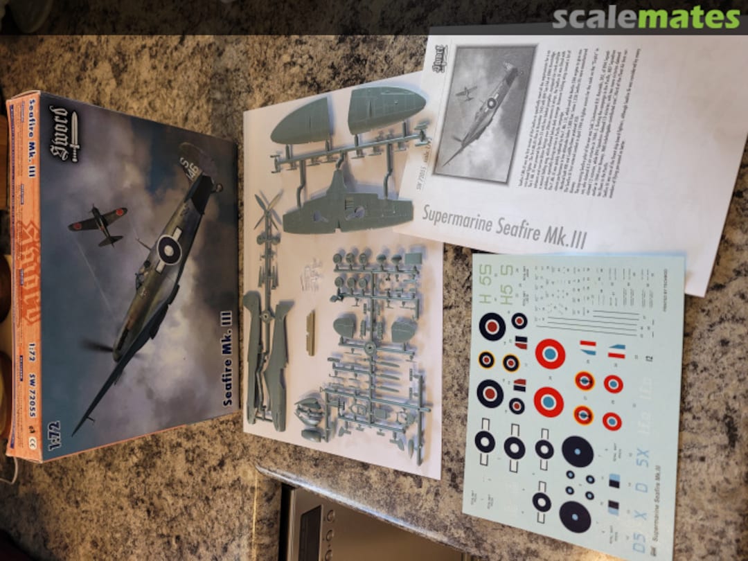 Contents Seafire Mk. III SW72055 Sword Contents Seafire Mk. III SW72055 Sword