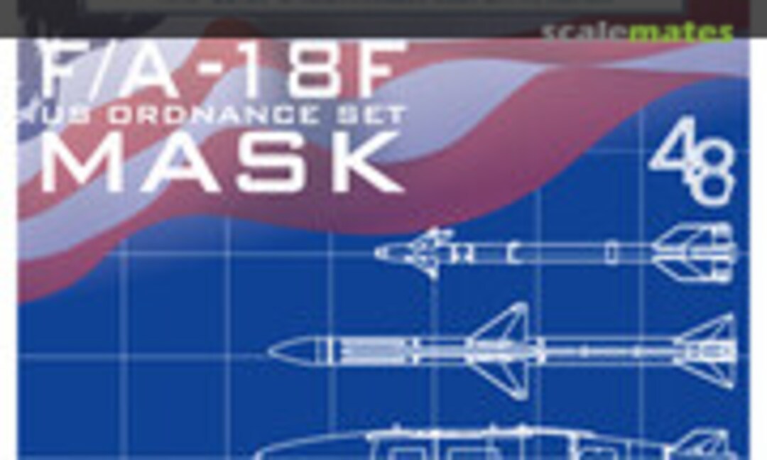 1:48 F/A-18F weapon die-cut mask (Galaxy Model C48034)