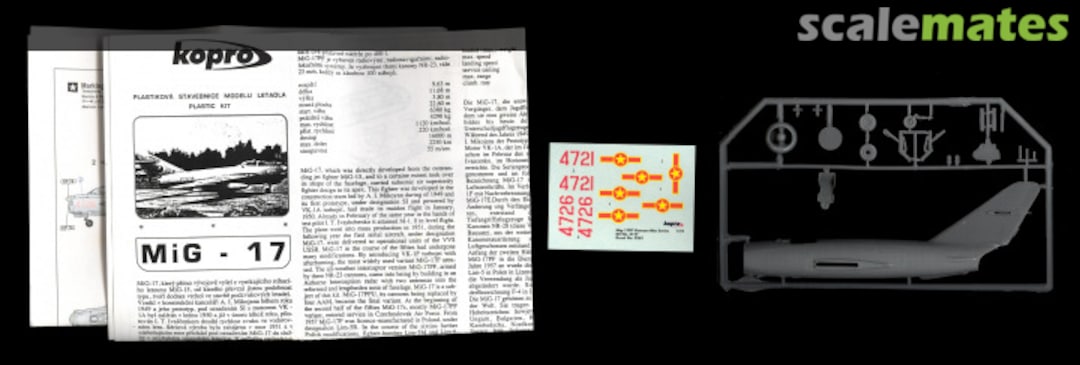 Contents Mikoyan MiG-17PF Fresco D 3177 Kopro