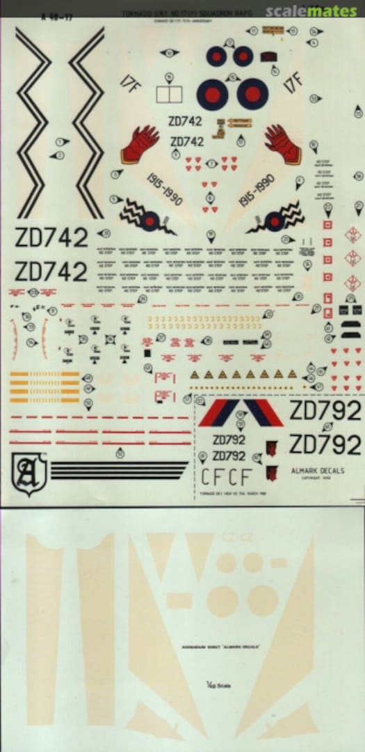 Boxart 17(F) Sqn RAFG A 48-17 Almark Decals Boxart 17(F) Sqn RAFG A 48-17 Almark Decals