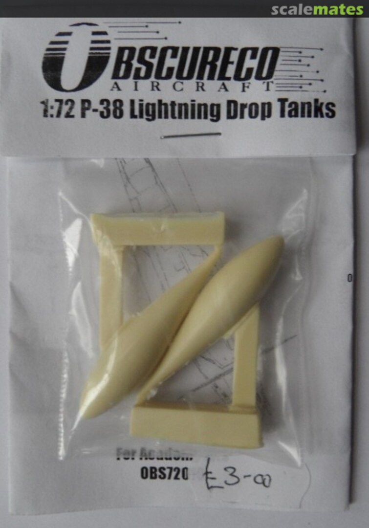 Boxart P-38 Lightning Drop Tanks OBS72019 Obscureco Aircraft Boxart P-38 Lightning Drop Tanks OBS72019 Obscureco Aircraft