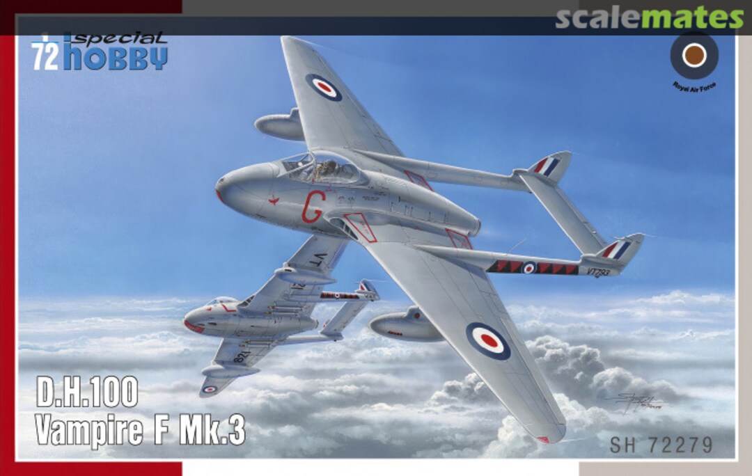 Boxart D.H.100 Vampire F Mk.3 SH72279 Special Hobby Boxart D.H.100 Vampire F Mk.3 SH72279 Special Hobby