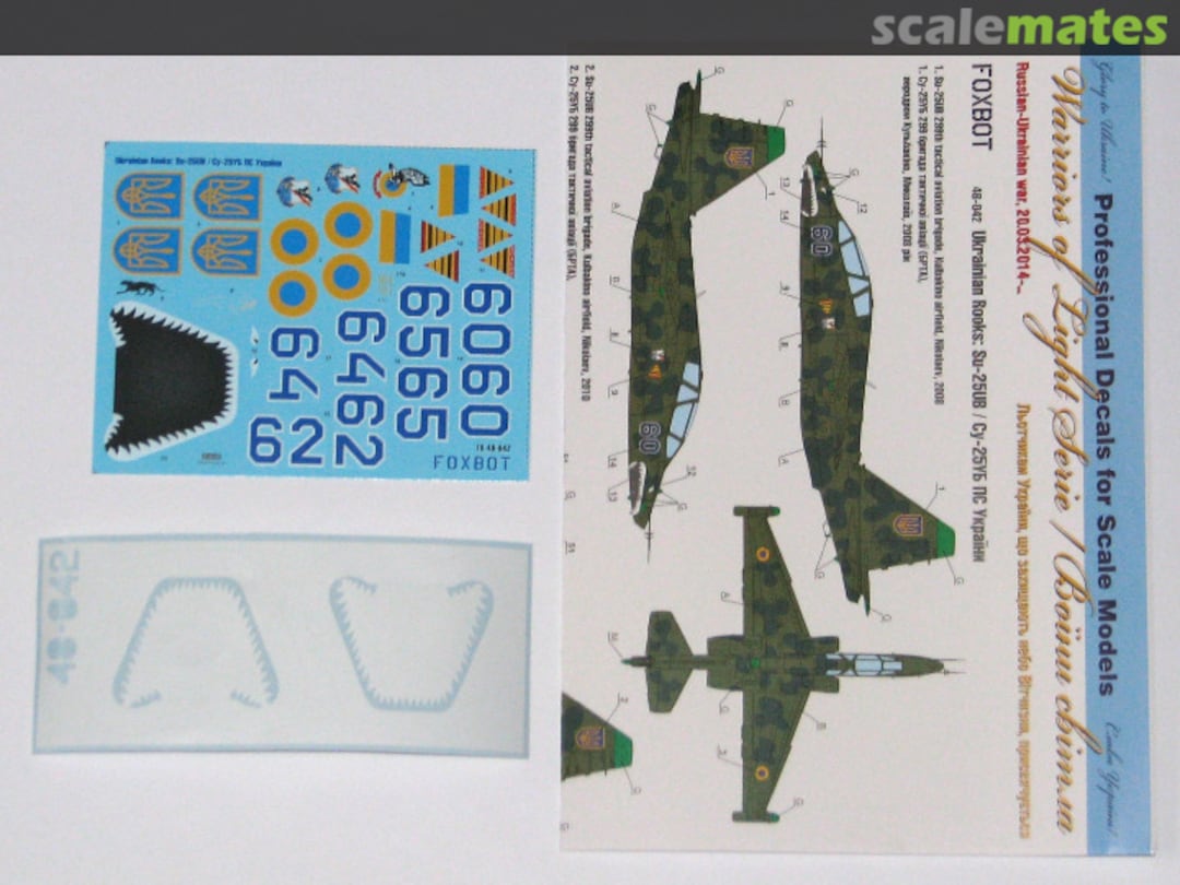 Boxart Ukrainian Rooks: Su-25UB 48-042 Foxbot Boxart Ukrainian Rooks: Su-25UB 48-042 Foxbot