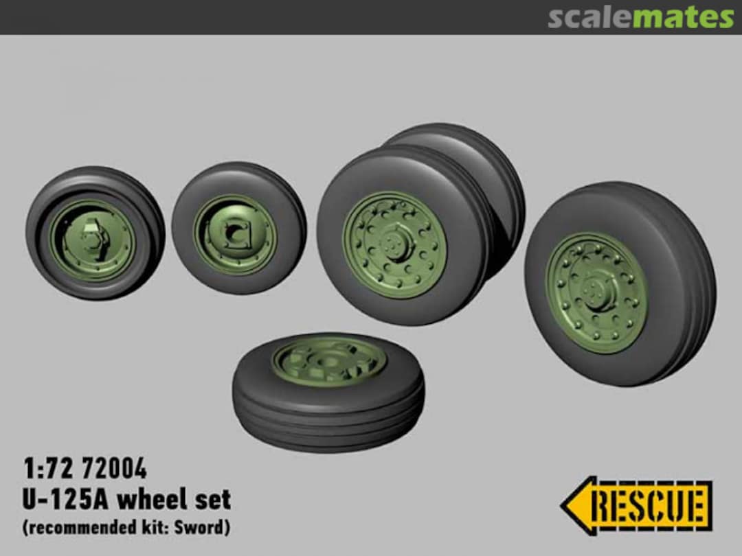 Boxart U-125A wheel set 72004 Rescue Models Boxart U-125A wheel set 72004 Rescue Models