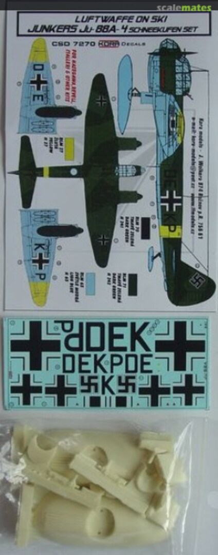Boxart Junkers Ju-88A-4 CSD7270 Kora Models Boxart Junkers Ju-88A-4 CSD7270 Kora Models