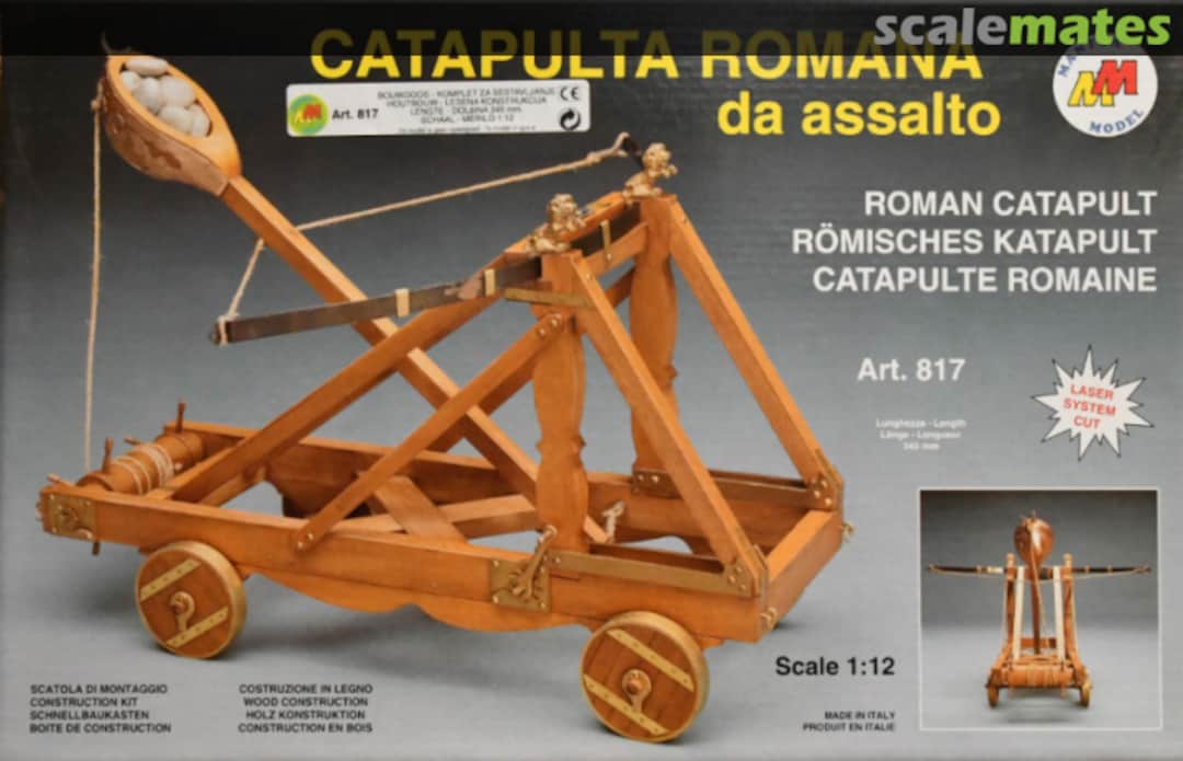 Boxart Ancient Roman Catapult 817 Mantua Model Boxart Ancient Roman Catapult 817 Mantua Model