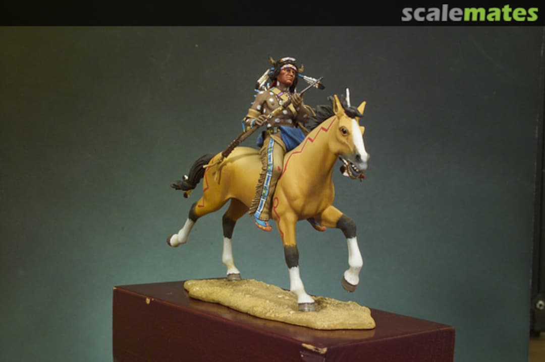 Boxart Sioux Warrior Loading Carbine S4-F02 Andrea Miniatures