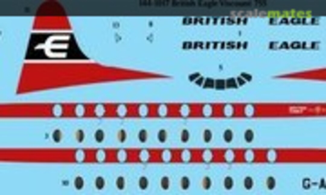 1:144 British Eagle Vickers Viscount 755 (26 Decals 144-1017)