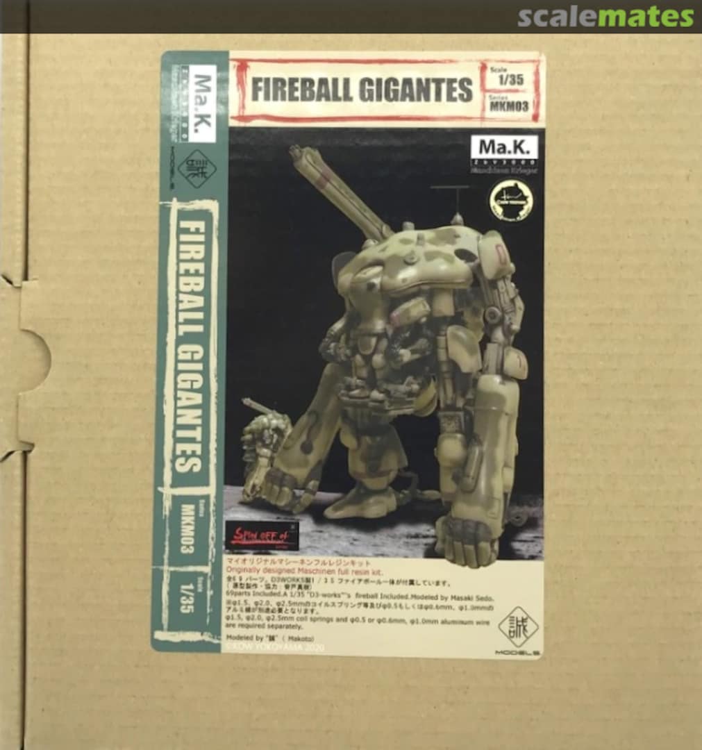 Boxart Fireball Gigantes MKM03 Makoto Models