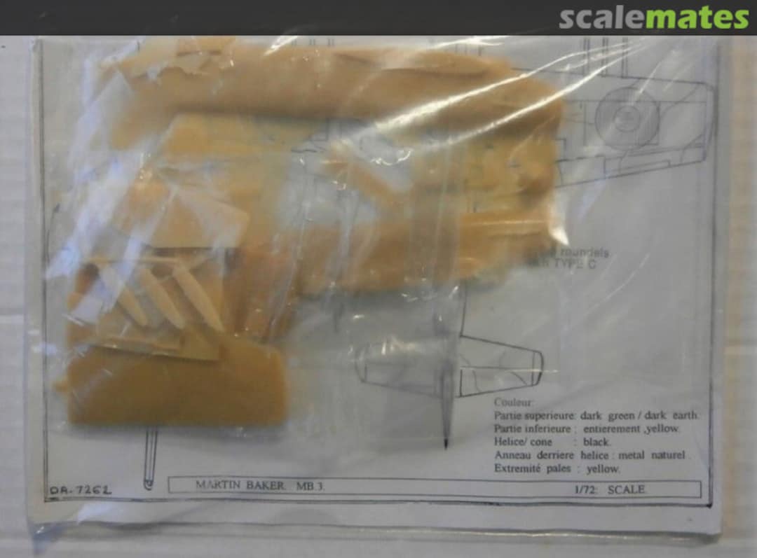 Boxart MARTIN BAKER MB.3 DA7262 Dujin Boxart MARTIN BAKER MB.3 DA7262 Dujin