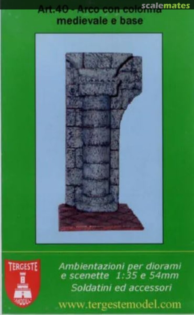 Boxart Arco con colonna medievale e base Art.40 TERGESTE MODEL Boxart Arco con colonna medievale e base Art.40 TERGESTE MODEL
