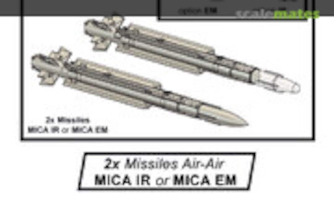 1:48 2x missiles MICA (versions EM or IR) (Syhart A017-48) A017-48